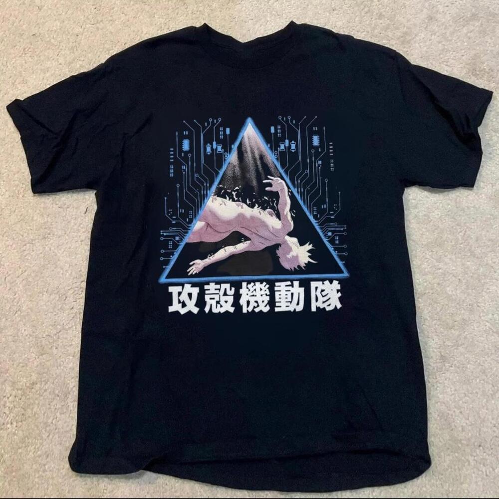 Black And Blue Ghost In The Shell Anime Shirt